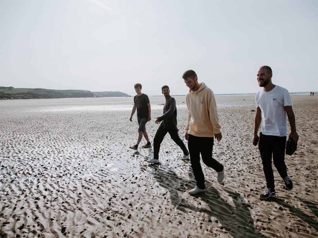 Groupe de parole sur la plage